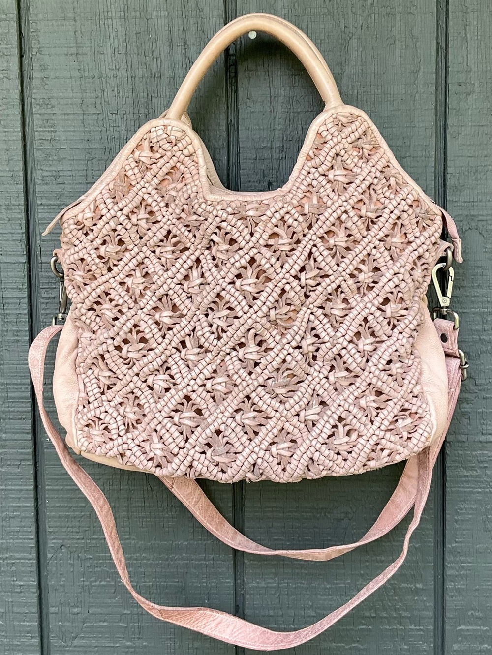 LATICO LEATHER Hand-Woven Kate Handbag W/ Crossbody Strap - Picture 4 of 14